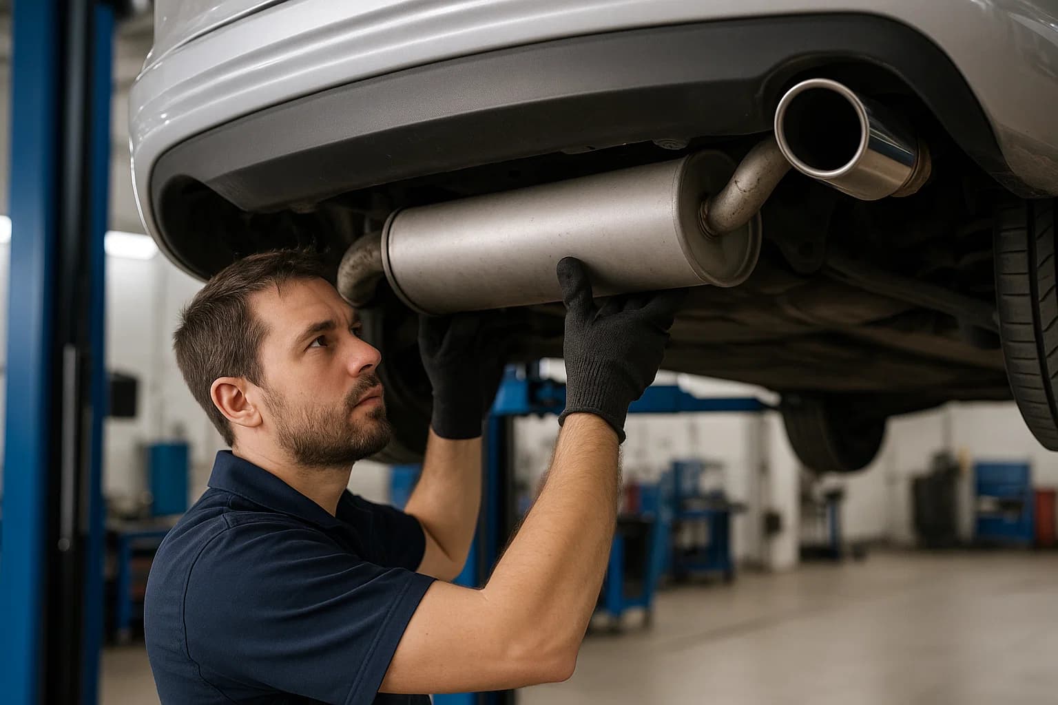 Service af udstødningssystem